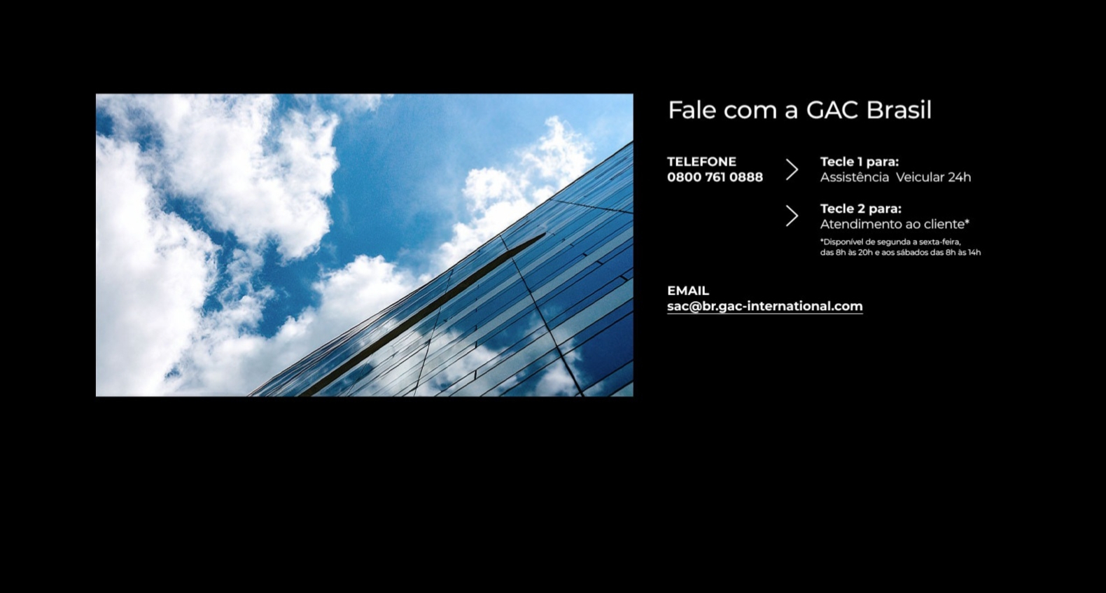 Fale com a GAC Brasil