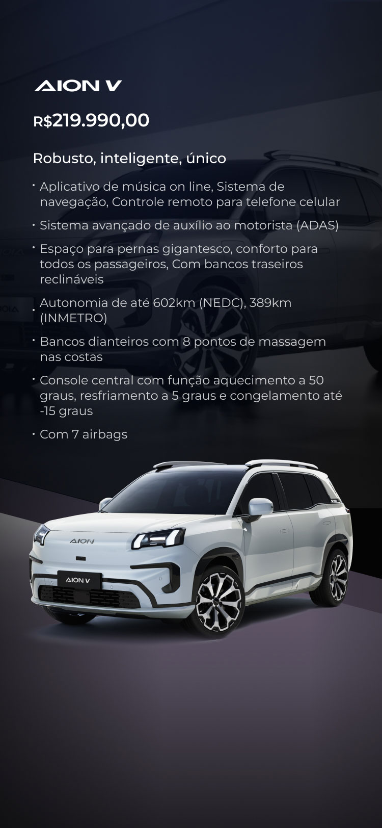 AION V | GAC Brasil