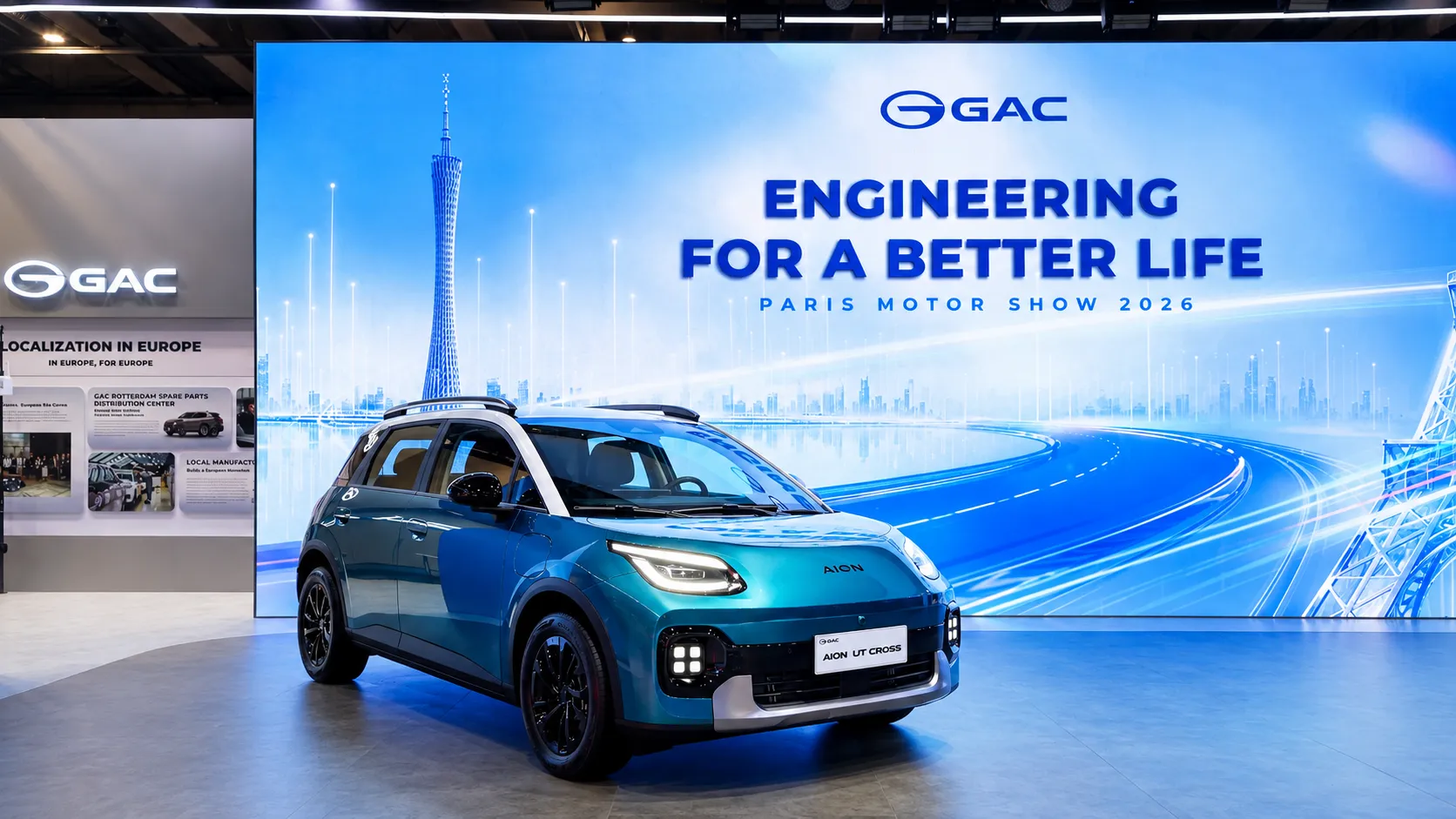 AION UT Cross makes its global debut as GAC brings its all-star lineup to the 2026 Paris Motor Show